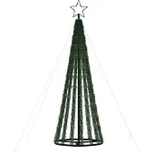 vidaXL LED-kerstboom 275 LEDs kleurrijk 180 cm