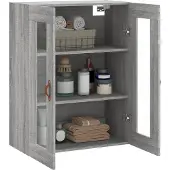 vidaXL Wandkast 69,5x34x90 cm grijs sonoma eikenkleurig