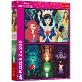 Trefl puzzel Disney Princess - 2x200 stukjes - betoverende prinsessen.