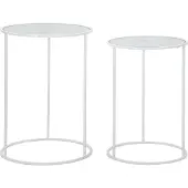 Mauro Ferretti Tafel White Harts Coppia Ø 43×60 cm