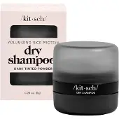 Raw Organic Droogshampoo voor Vrouwen | Textuurpoeder voor mannen - Volumiserend donker haarpoeder Ongeparfumeerd Biologisch Geen witte cast Parabenen en