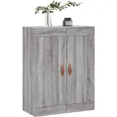 vidaXL Wandkast 69,5x34x90 cm bewerkt hout grijs sonoma eikenkleurig