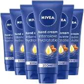 Nivea Intensief Voedende Handcrème Droge Handen - Handverzorging - Hand Cream - 24 uur lang hydraterende werking - Bevat amandelolie en sheaboter - Voordeelverpakking 6 x 100 ml