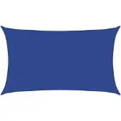 vidaXL Zonnezeil 160 g/m² rechthoekig 5x8 m HDPE blauw