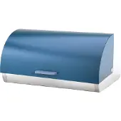 Michelino Grijze Broodtrommel RVS – Brooddoos Metaal – Grote Broodbox – Broodbewaarbox – Brood Bewaren – 38,5 x 28 x 18,5 cm