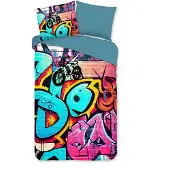 Good Morning Kinder Dekbedovertrek Katoen Renforcé Charlie - multi 140x200/220cm