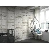 Rasch - Vliesbehang - 525014 - 0,53 x 10 m - wit afwasbaar
