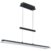 TRIO REALITY SMASH - Hanglamp - Zwart mat - incl. 1x SMD 18 W - Instelbare lichtkleur - In hoogte verstelbaar - 4-stappen TOUCH - Plafondbevestiging - Niet geschikt voor externe dimmer
