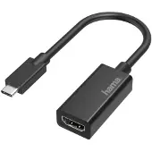 Hama 00205160 HDMI naar USB C Adapter Zwart