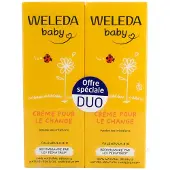 Weleda Baby Calendula Luierwisselcrème Set van 2 x 75 ml