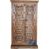 Benoa Kast India Hout J14 (Naturel, 124x208x48cm)