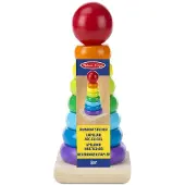 Melissa & Doug Houten Stapelaar Regenboog kleuren
