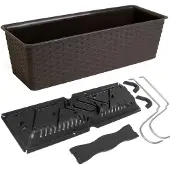 Monzana Balkon Plantenbak Donkerbruin 12Ltr online kopen