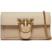 Pinko Clutch 'LOVE ONE' beige