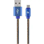 Gembird Micro-USB kabel Denim Blue Jeans 2 meter