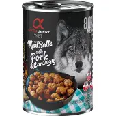 Alpha Spirit Gehaktballen Geest Varken Karwij Doos Hond Snack 400g 6 Eenheden