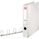 Esselte Vivida Standaard Ringband A4 - 4-rings D-mech 40mm - Rugbreedte van 62mm - Wit