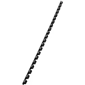 Leitz comBIND kunststof ringbandstiften A4 100 st. - Ø 6 mm, zwart, Accessoires voor bindmachines, Zwart