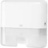 Tork Handdoekdispenser Interfold 552100 - mini - B 302 x D 101 x H 295 mm - H2 - Intergevouwen systeem - wit