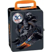 Theo Klein Toys Hot Wheels verzamelkoffer - geschikt voor max. 50 auto's - 26x8,5x37,5 cm - blauw