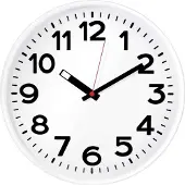 Eurotime 82321 Wandklok Kwarts Wit