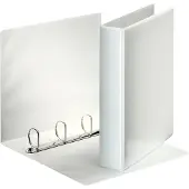 Esselte personaliseerbare ringmap, rug van 6,2 cm, 4 D-ringen van 40 mm, wit - 3 stuks