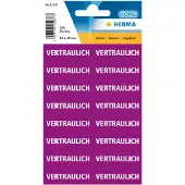 Herma 15037 Tekst labels "Vertraulich" (Duits) 12 x 40 mm 320 st