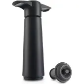 VacuVin Vacu Vin Wine Saver Zwart | Vacuüm Wijnpomp | 1 Vacuum Wine Stopper