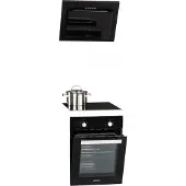 MPM Kookplaat - - Elektrisch glas - Inductie - Zwart - 12,48 lbs