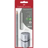 Faber-Castell potloodset Grip 2001 - Jumbo potlood + gum + puntenslijper - FC-111996