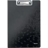 Leitz Klemmmappe Active Wow, DIN A4, PP, mit Klemmbügel, schwarz