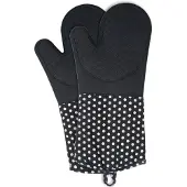 Wenko Ovenwanten, Bakhandschoenen + ovenwanten, Zwart, Wit