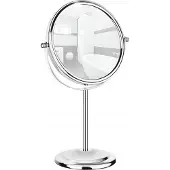 Wenko Make-up spiegel voor op een wastafel, met 7-voudige vergroting, geschikt voor badkamer, gastentoilet en make-up