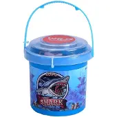 Wild republic Shark Bucket Toy Figures Kids Gifts Ocean Theme Party Supplies Sea Creatures 20 -Piece 18Piece