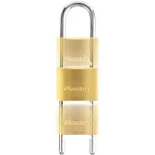 Master Lock 50mm - 70 to 155mm adjustable & removable hardened steel shackle, 7mm - 1950EURD