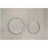 Geberit Bedieningsplaat sigma 50 round voor 2-toets spoeling chroom /betonlook