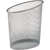 Alba Papirkurv Alba Mesh, 20 L, sølv, Vuilnisbak, Grijs, Zilver