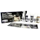 Vallejo Model Color Black & White - 8 kleuren - 17ml - 70151