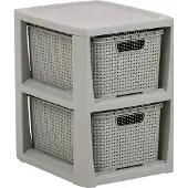 BranQ - Ladesysteem / Kast met 2 manden - Grijs