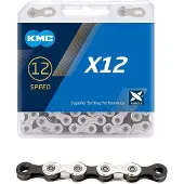 Kmc X-12 12V ketting 126 schakels zwart zilver