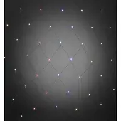 Konstsmide Lichtgordijn - led kerstverlichting buiten en binnen - 2 x 2 meter - 8