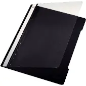 Leitz Snelhechter A4 - 30% pre-consumer gerecycled plastic - 25 Stuks - Zwart