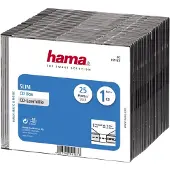 Hama Cd Slim Box, Black, Pack Of 25 Pcs