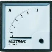 Voltcraft AM-72X72/5A AM-72X72/5A Analoog inbouwmeetinstrument AM-72x72/5 A 5 A Weekijzer