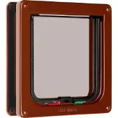 The Pet Doctor Pet Mate poezendeur Cat Mate bruin - geruisloos - magneetsluiting