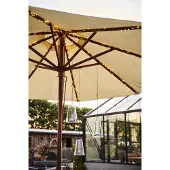Sirius LED lichtketting op zonne-energie Knirke Solar Parasol 8 x 2m, metaal