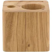 Security Plus Rekeninghouder blok model Securit, Teak hout, 7x8x8 cm
