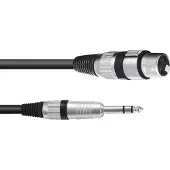 Omnitronic Adaptercable XLR(M)/Jack stereo 0.9m bk