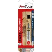 Pentel Vulpotlood-set AM13 1.3mm Zwart met 8 Navulstiften