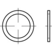 Toolcraft TO-5454444 Afdichtring 21 mm DIN 7603 Koper 100 stuk(s)